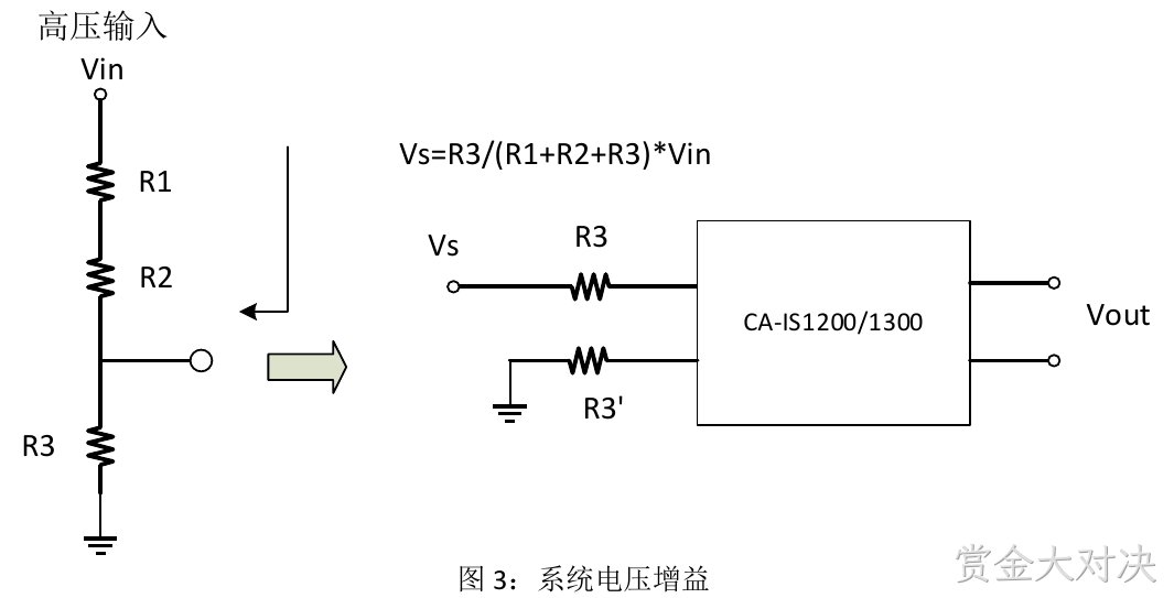 系统电压增益等效电路(图3)